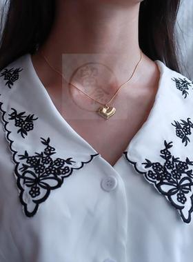 极速。Ins style simple and versatile large peachT heart soli