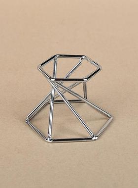 水晶球金属底座支架家居装饰铁艺工艺品厂家玻璃球底托摆件