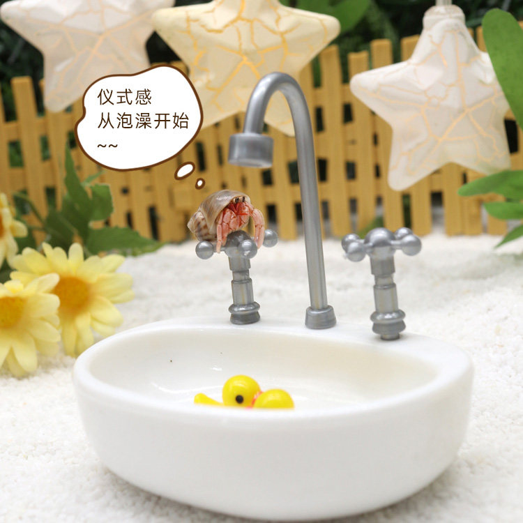 寄居蟹水盆食盆～泡澡盆 防溺水 迷你小号大号双格三格 树脂陶瓷,淘宝优惠券,粉丝福利购,淘宝优惠卷