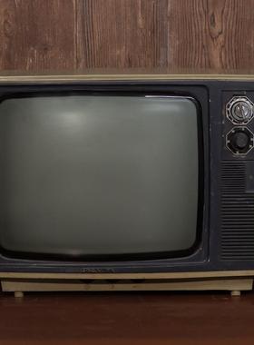 极速老式黑白电视l机橱窗装饰摆设道具古董怀旧老物件80后经典复