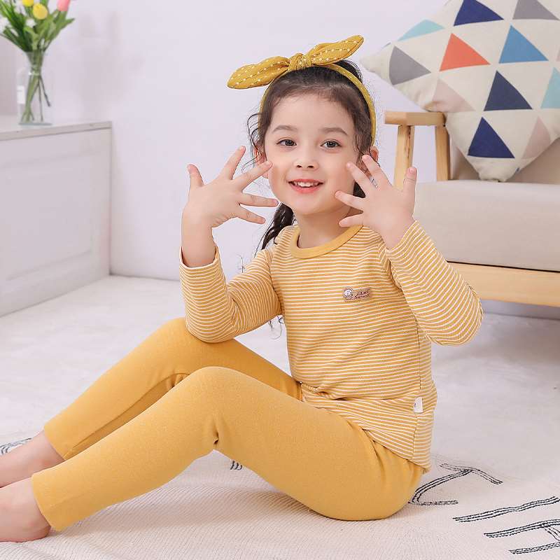 极速儿童秋衣g秋裤套装童装男童家居服女童睡衣德绒保暖内衣中大 - 图3