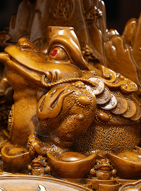 极速八方来财金蟾发n财树摆件招财客厅收银台聚宝盆装饰品店铺开