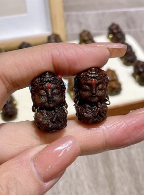 极速越南沉香度母配件配饰散y珠子 diy女款手链项链沉香度母