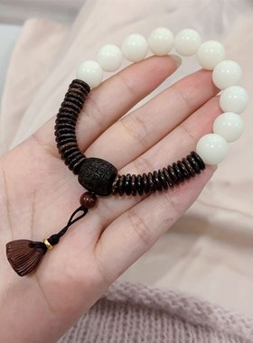 极速白玉菩提根菩提子绕指柔女款手链手串 盘玩佛珠Y项链文玩手串
