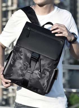 极速Backpackg men's new largecapacity tendy backpack