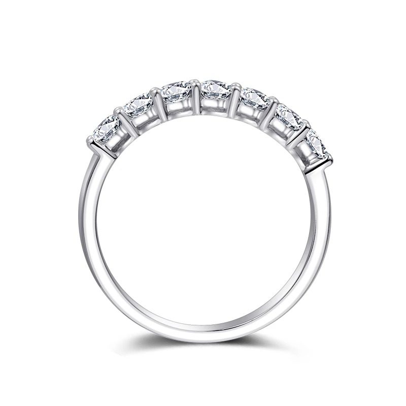 IGI培育钻石铂金Pt950七颗七公主排钻求婚订婚排戒戒指叠单戴,淘宝优惠券,粉丝福利购,淘宝优惠卷