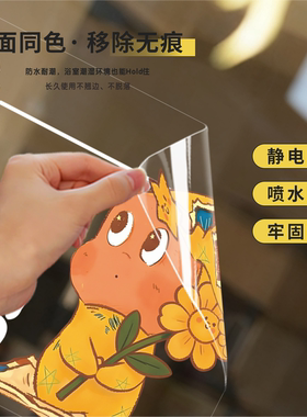 玻璃门防撞贴纸高级感