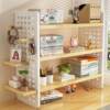 Desktop storage shelf desk storage shelf household multi-layer book display shelf office desk hole board placement shelf