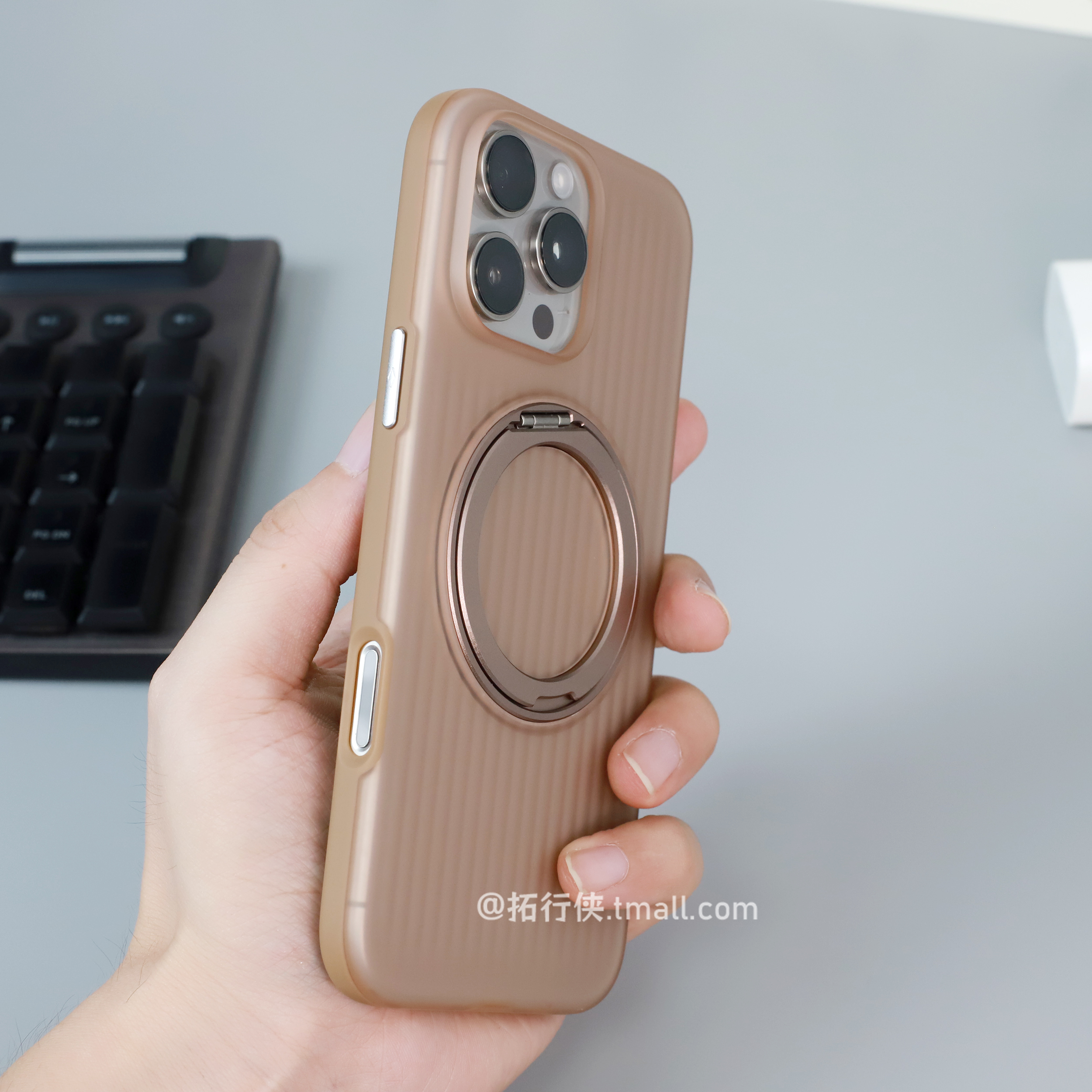 360°可旋转磁吸支点壳适用iPhone16苹果16新款15ProMax手机壳14磨砂肤感条纹瓦楞13无线充电透黑男女套防摔