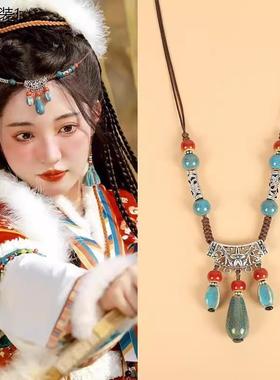 藏族舞蹈头饰藏式民族风