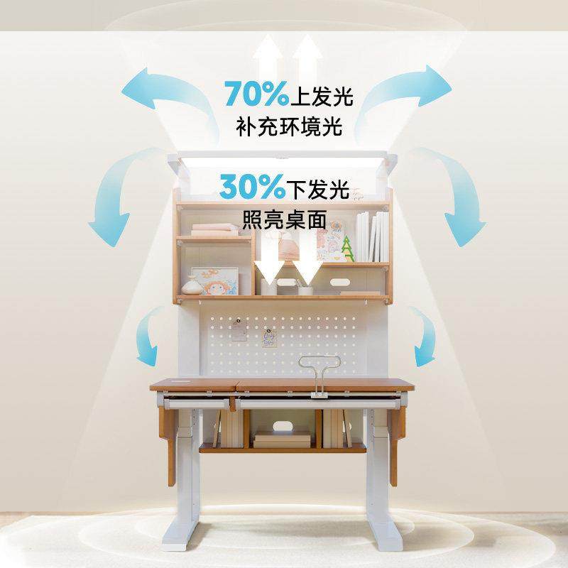 德国Sugar Swan北美樱桃木电动儿童学习桌可升降大路灯护眼书桌椅,淘宝优惠券,粉丝福利购,淘宝优惠卷