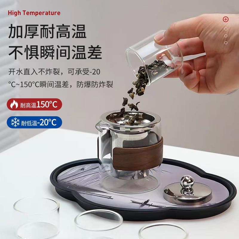 Portable travel tea set outdoor camping teapot tea cup 2025 new Kuaike cup one pot four cups