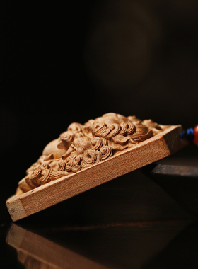 极速守护印度老山檀香6MsM项链锁骨链兽王吊坠挂件檀木质红木手錬