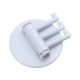 No hole-free 3-branch markless hook glue multi-function rotary hook kitchen bathroom wall three-fork hook