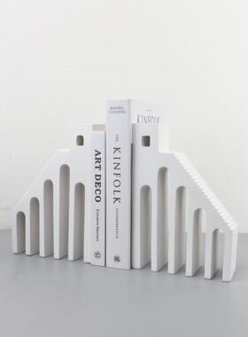 北欧极简创意建筑书档家居书房样板间家居软装装饰桌面工艺品摆件