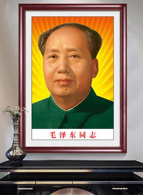 名人画像墙画伟人头像中堂挂画客厅玄关装饰画书房办公室壁画