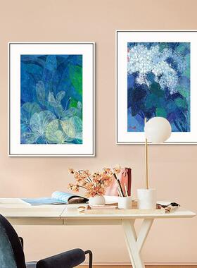 闻到野姜花 北欧客厅装饰画现代简约多彩植物花卉挂画玄关柜摆画