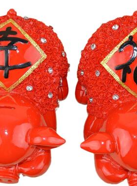 实用个性时尚创意礼品 现代树脂家居装饰品 幸福麦兜猪树脂工艺品