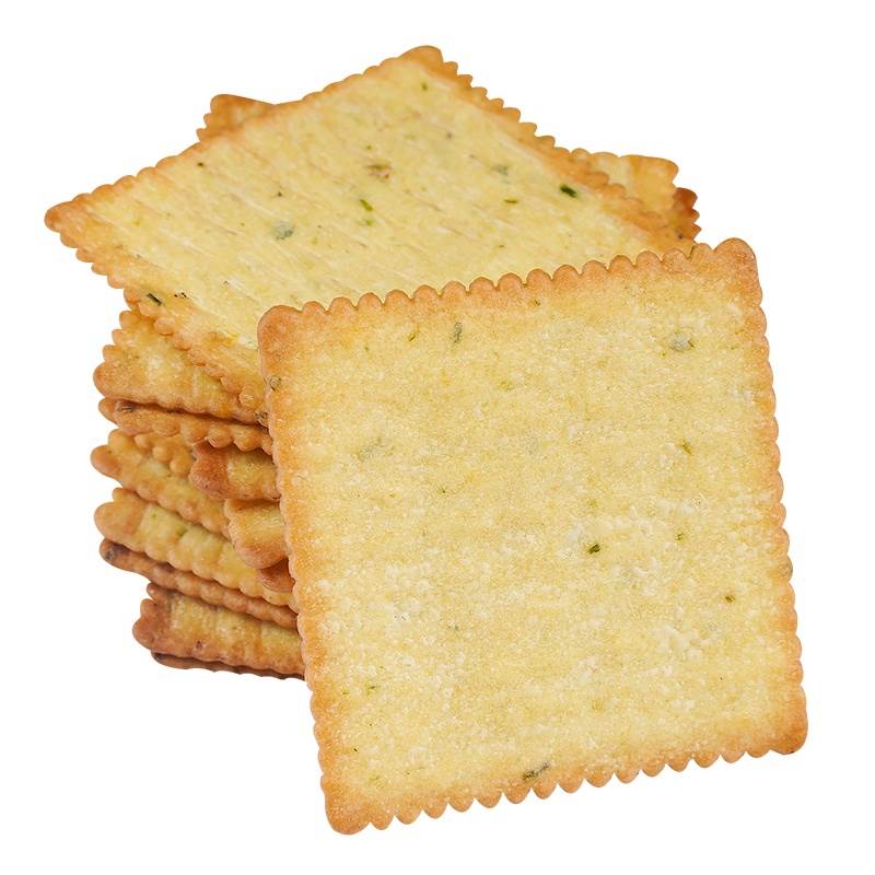 香葱王薄脆饼干独立小包装散装香葱咸味超薄零食小吃整箱代餐饱腹