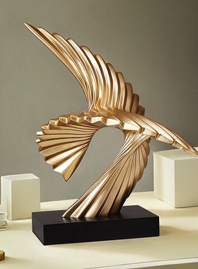 大鹏展翅雄鹰摆件创意个性办公室桌面摆设装饰品酒柜乔迁开业礼物