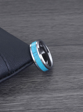 钨钢男士戒指个性小众钨金饰品批发不掉色指环欧美男戒潮网红食指