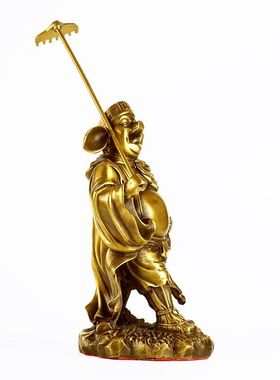 纯铜猪八戒摆件天蓬元帅铜像生肖猪铜猪工艺品家居装饰品中式