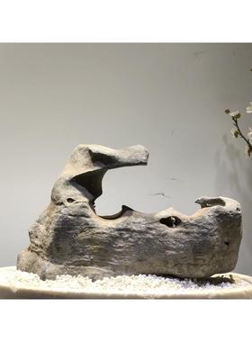 太湖石观赏石天然原石奇石鱼缸摆件假山石头景观石盆景园林灵璧石