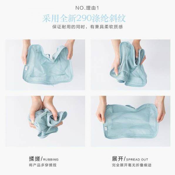 Travel storage bags, suitcases, clothing packaging and sorting bags sets, travel classification, portable grid storage bags