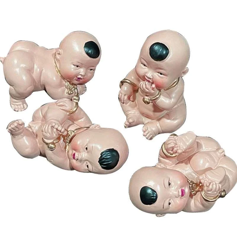 求子吉祥物结婚压床一对男家安早生贵床送子子福娃男娃装饰新品