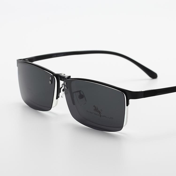 近视眼镜男三合一半框磁吸眼镜可配近视眼镜架框太阳眼镜夜视开车