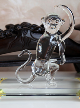 水晶12十二生肖鼠牛虎兔龙蛇马羊猴鸡狗猪办公摆件家居装饰品礼品