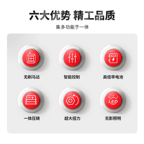 ROTAKE罗特电动扳手无刷锂电智能冲击扳手汽修专用正品大扭力充电 - 图1