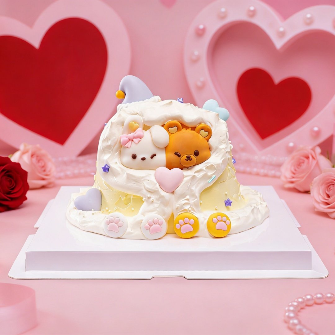 情人节爱你一被子巧克力蛋糕装饰插件情侣生日纪念日表白蛋糕摆件,淘宝优惠券,粉丝福利购,淘宝优惠卷