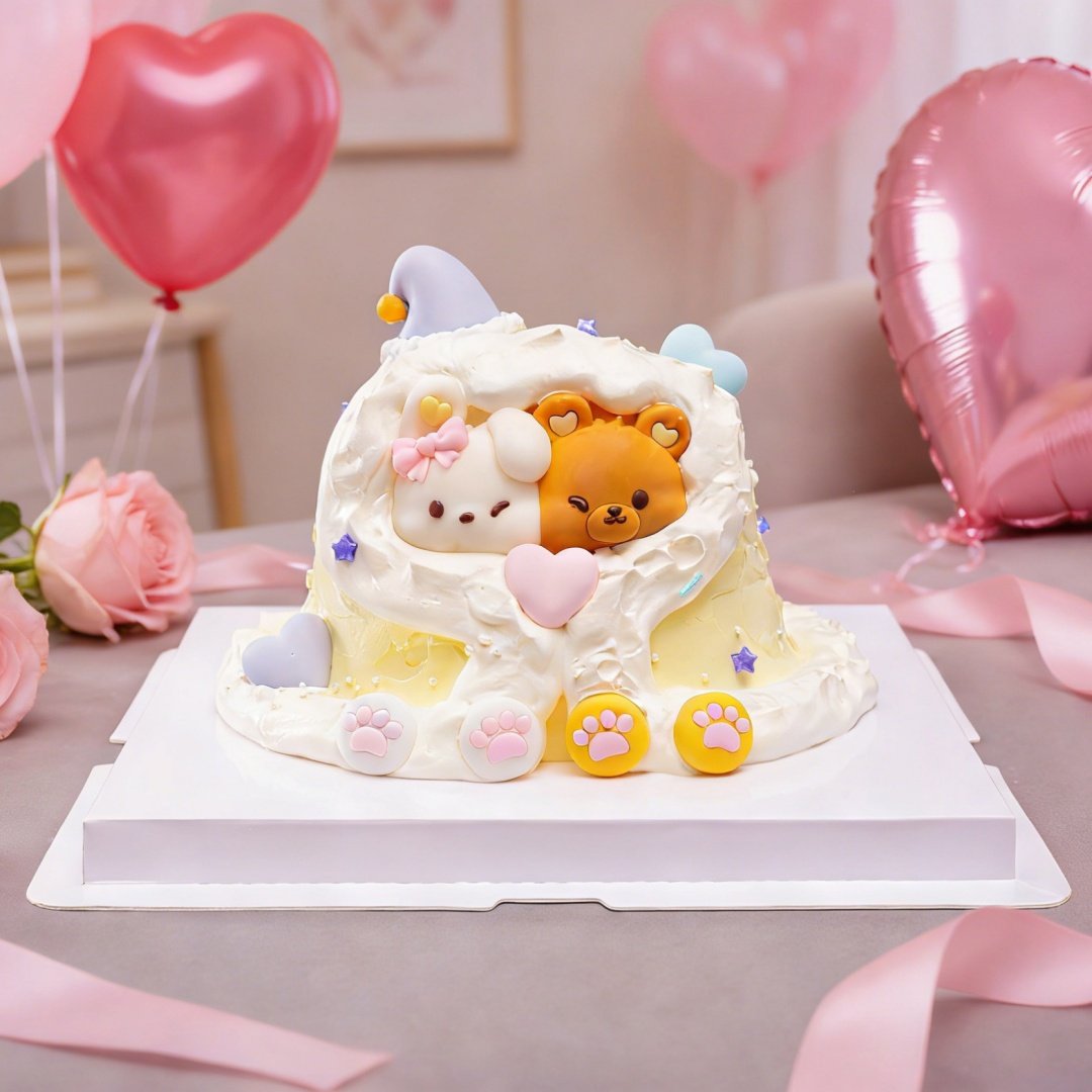 情人节爱你一被子巧克力蛋糕装饰插件情侣生日纪念日表白蛋糕摆件,淘宝优惠券,粉丝福利购,淘宝优惠卷