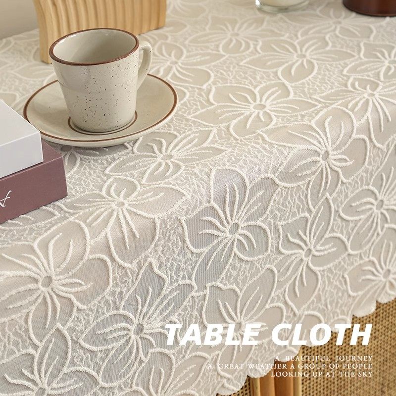 美式桌布防尘蕾丝桌旗纱方形餐桌电视柜茶几台布轻奢法式浪漫盖巾,淘宝优惠券,粉丝福利购,淘宝优惠卷