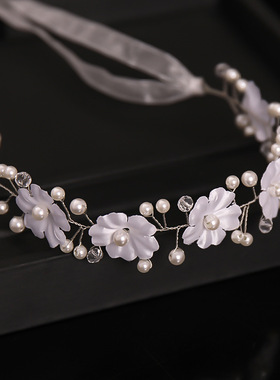 极速Flower Hair Band Headbands FoCr Women Handmade Hair Acce