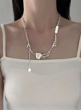 极速Niche design sense ssweet wind high fashion necklace fem