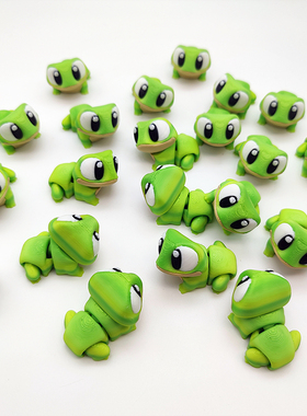 3d打印守宫蛙可爱公仔摆件桌面装饰品车载饰品摆件小红书爆款