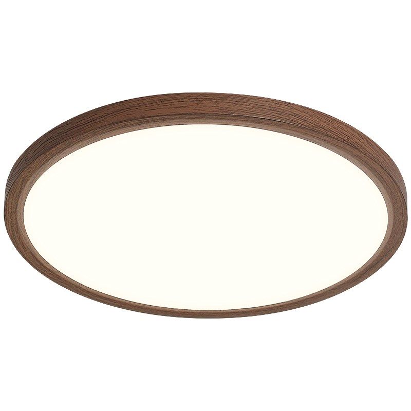 全光谱护眼超薄筒灯中古风胡桃木纹家用复古简约大气无缝隙吸顶灯,淘宝优惠券,粉丝福利购,淘宝优惠卷