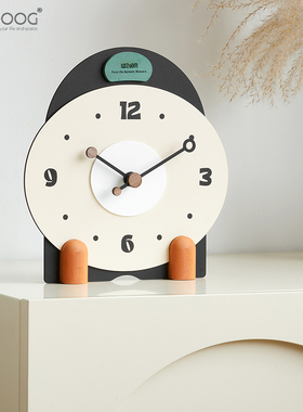 EMITDOOG法式奶油风玄关装饰品桌面摆件客厅家居电视柜创意时钟