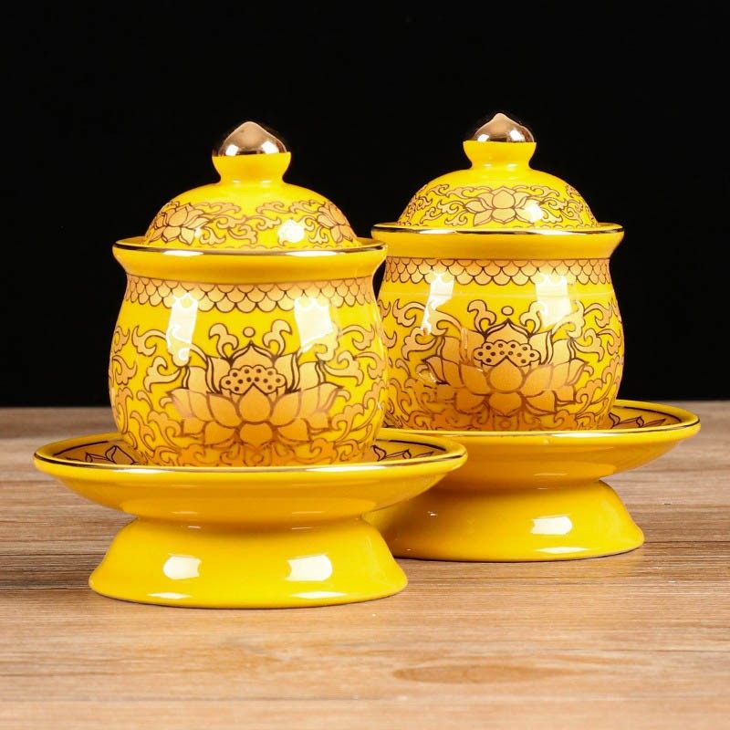 家用陶瓷摆件香炉水杯果盘花瓶佛具用品大全佛前供佛供具供奉套装,淘宝优惠券,粉丝福利购,淘宝优惠卷