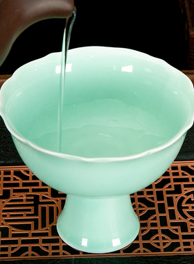陶瓷供水杯佛前供佛杯佛堂小碗净水杯青瓷供杯寺庙贡品碗供碗佛具