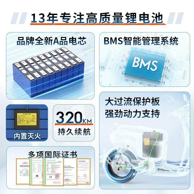 正品全新宁德电芯拉货外卖专用48v60v72v伏锂电池三轮四轮电动车,淘宝优惠券,粉丝福利购,淘宝优惠卷