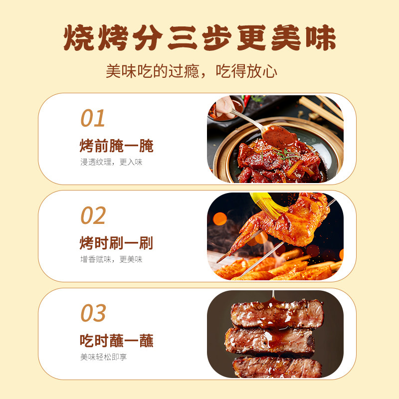 草原红太阳烧烤酱100g袋装烤肉原味香辣黑椒鸡排牛扒奥尔良腌料,淘宝优惠券,粉丝福利购,淘宝优惠卷