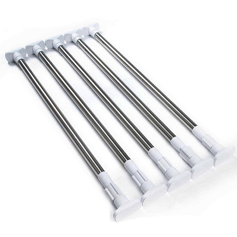 窗帘杆免打孔卧室4米3米轨道收缩杆弹簧伸缩杆浴帘杆罗马杆,淘宝优惠券,粉丝福利购,淘宝优惠卷