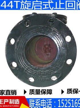 H44T铸铁旋启式止回阀国标铸铁法兰旋启式止回阀单向阀