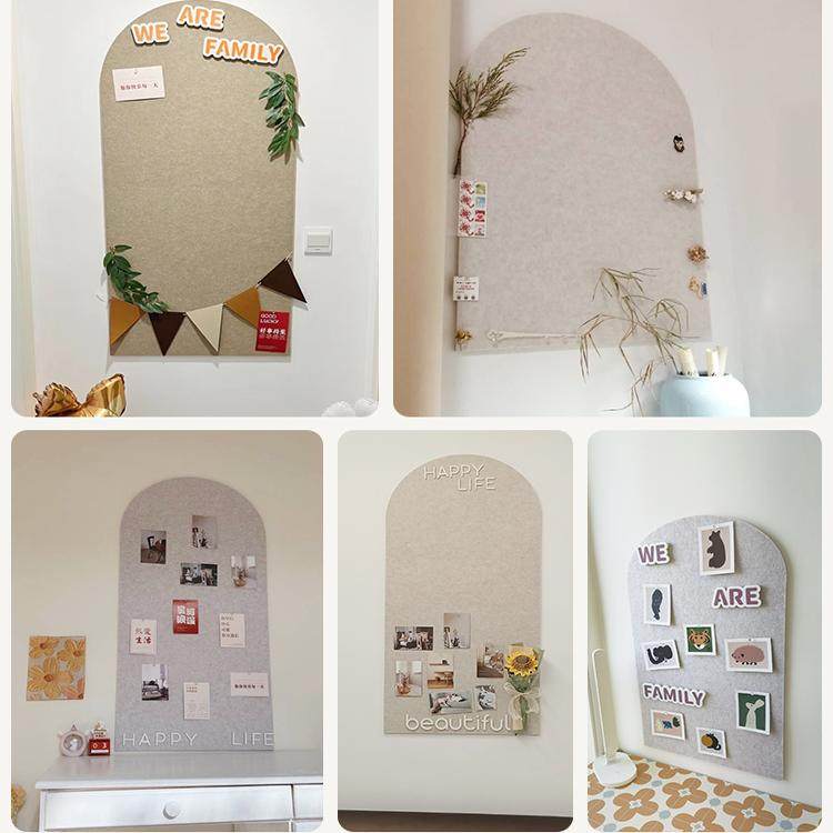 拱形毛毡墙贴照片墙背景板毛毡板软木板羊毛毡拍立得相片玄关装饰,淘宝优惠券,粉丝福利购,淘宝优惠卷