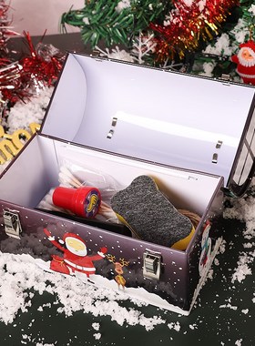 创意圣诞节糖果盒子家用存钱罐儿童男孩女孩礼物手提马口铁储蓄罐