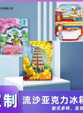 中国旅游城市冰箱贴磁贴重庆上海成都武汉长沙杭州厦门文创纪念品