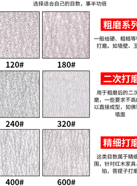 日本富士星干砂纸木工漆工家具墙面打磨抛光金牛干磨白砂磨砂纸片